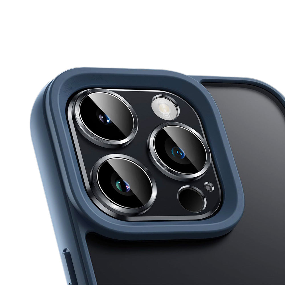 2 Pack Metal Camera Lens Protector for iPhone 16 Pro Max Tempered Glass Cover