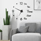3D Wall Clock DIY Acrylic Frameless Modern Wall Clock