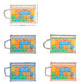 5 Pack Mesh Zipper Pouches A4 Storage Bags with Handle for Puzzles Blocks Toys