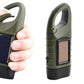 Hand Crank Solar Powered Flashlight Emergency Rechargeable LED Flashlight