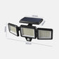 3 Head Motion Sensor Solar Light Wall Lamp