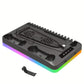 Gaming For PS5 Slim Pro Docking and Cooling Station Charger Headset Holder With RGB Light