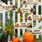 2Pcs Set of 12 Halloween Pumpkin Trick or Treat Party Decoration Arrow Signs