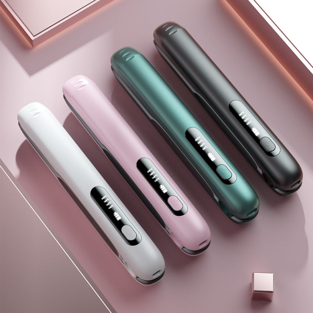 2 in 1 Portable Hair Straightener and Curler Cordless USB Mini Hair  Flat Iron