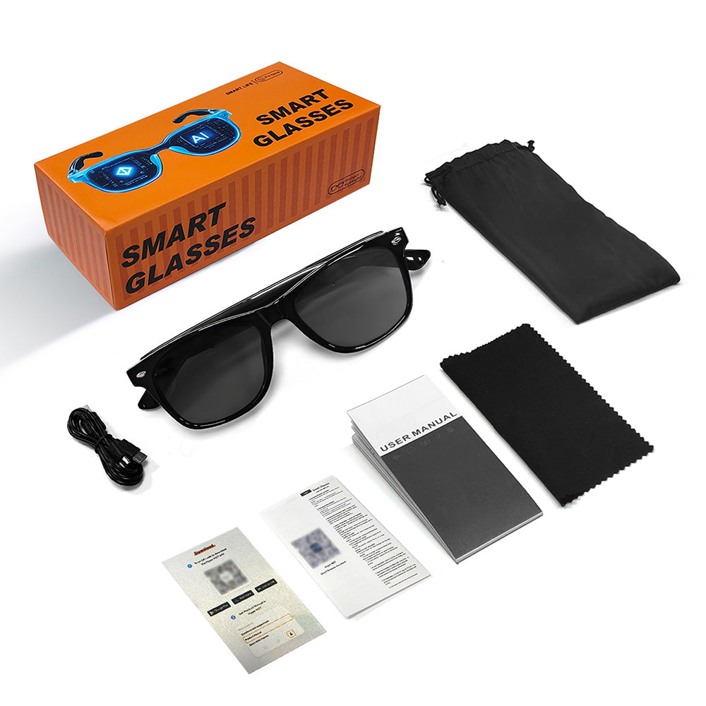 AI Smart Glasses for Men Women Bluetooth Translation Glasses with 160 Languages