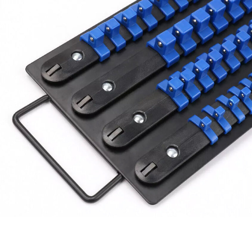 Portable Socket Organizer Tray Mixed Socket Rail Storage Set Heavy Duty Socket Organizer