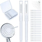 Shower Head Cleaning Brush Set Anti-Clogging with Storage Box for Bathroom