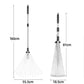 Adjustable Long Handle Metal Leaf Rake for Lawn Garden Yard Soil Loosening