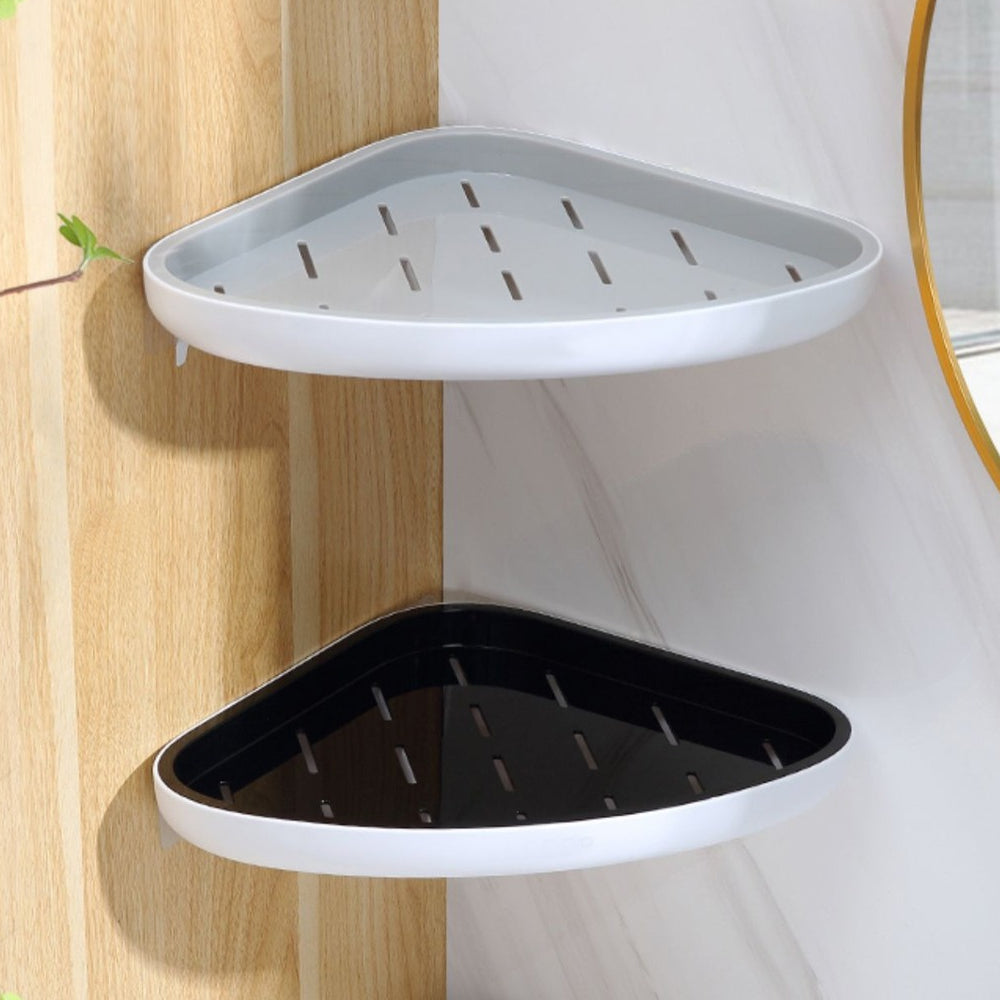 Bathroom Caddy Corner Organizer with Wall Adhesive Strip
