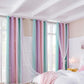 Colorful Double-Layer Blackout Curtain for Bedroom Decor with Laser-Cut Star Design