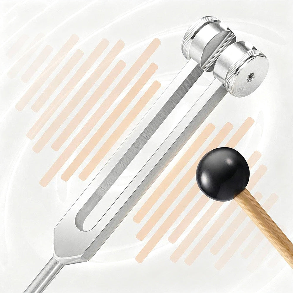 4PCS Tuning Fork Set With Mallet Sound Tool Sensory Tuning Forks