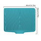 Silicone Dish Drying Mat with Foldable Drain Design