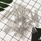 50Pcs 4 Prong Stainless Steel Pinch Pleat Curtain Hooks for Pleated Curtains