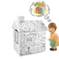 DIY Colorable Cardboard House with 6 Colored Pens-house