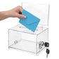 Lockable Suggestion Box with Keys Desktop Collection Box for Voting Donations Suggestions