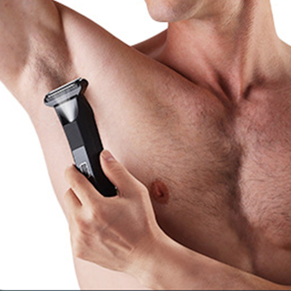 Electric Grooming Shaver Set with LED Display for Beard Body & Nose Hair Care