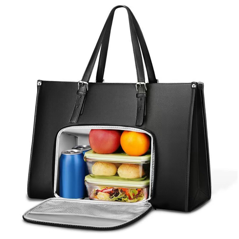 Lunch Tote Bag Large Capacity Tote with Insulated Lunch Compartment