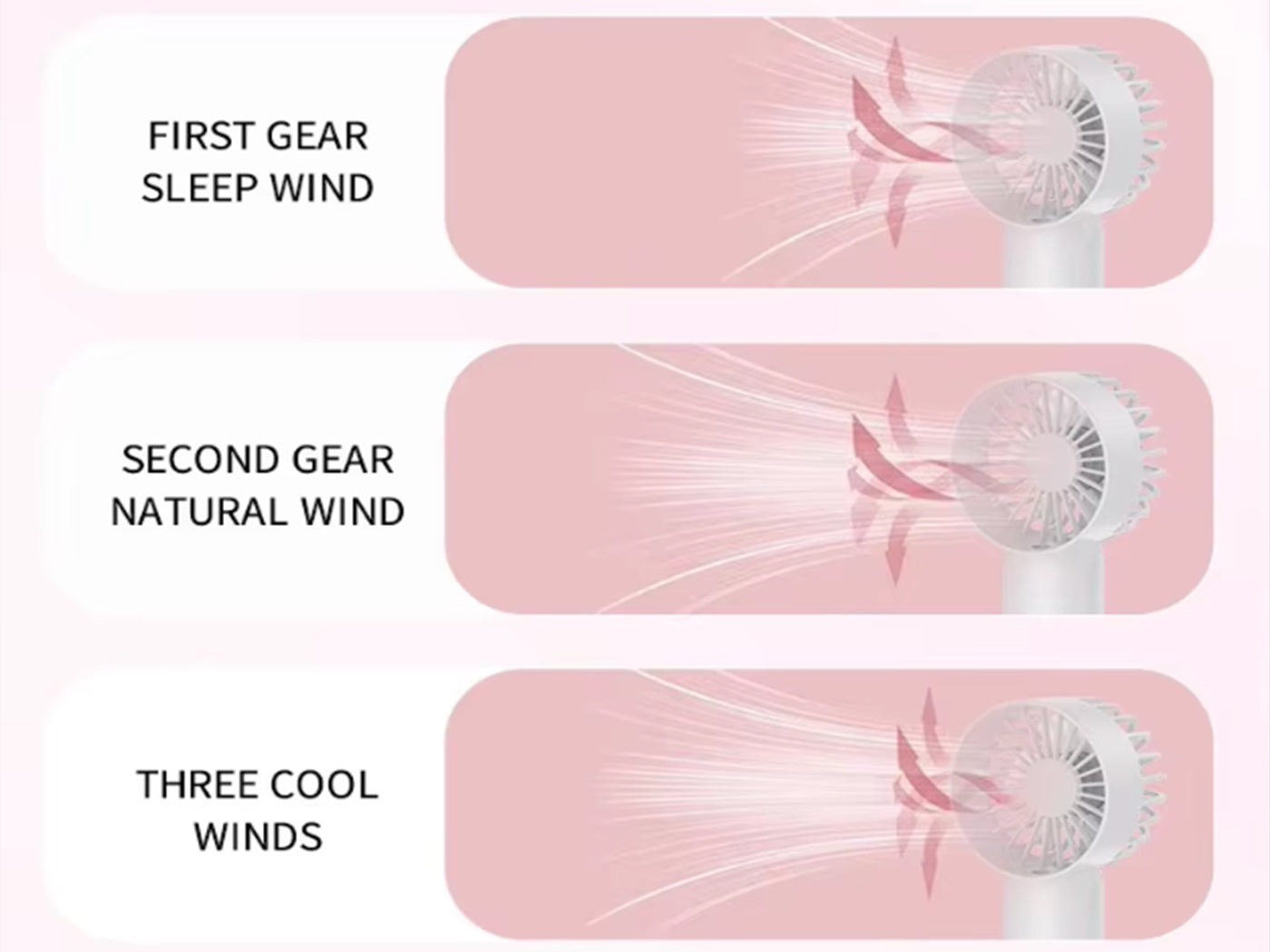 500mAh Rechargeable USB Portable Water Mist Handheld Fan