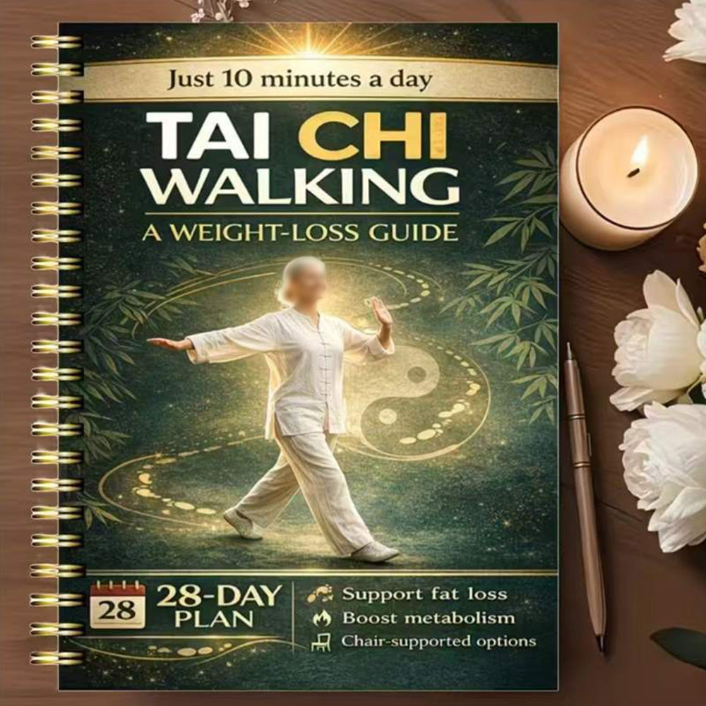 28-Day Tai Chi Spiral Planner Practice Log for Seniors and Beginners