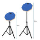20cm Rubber Practice Drum Pad with Drum Stand