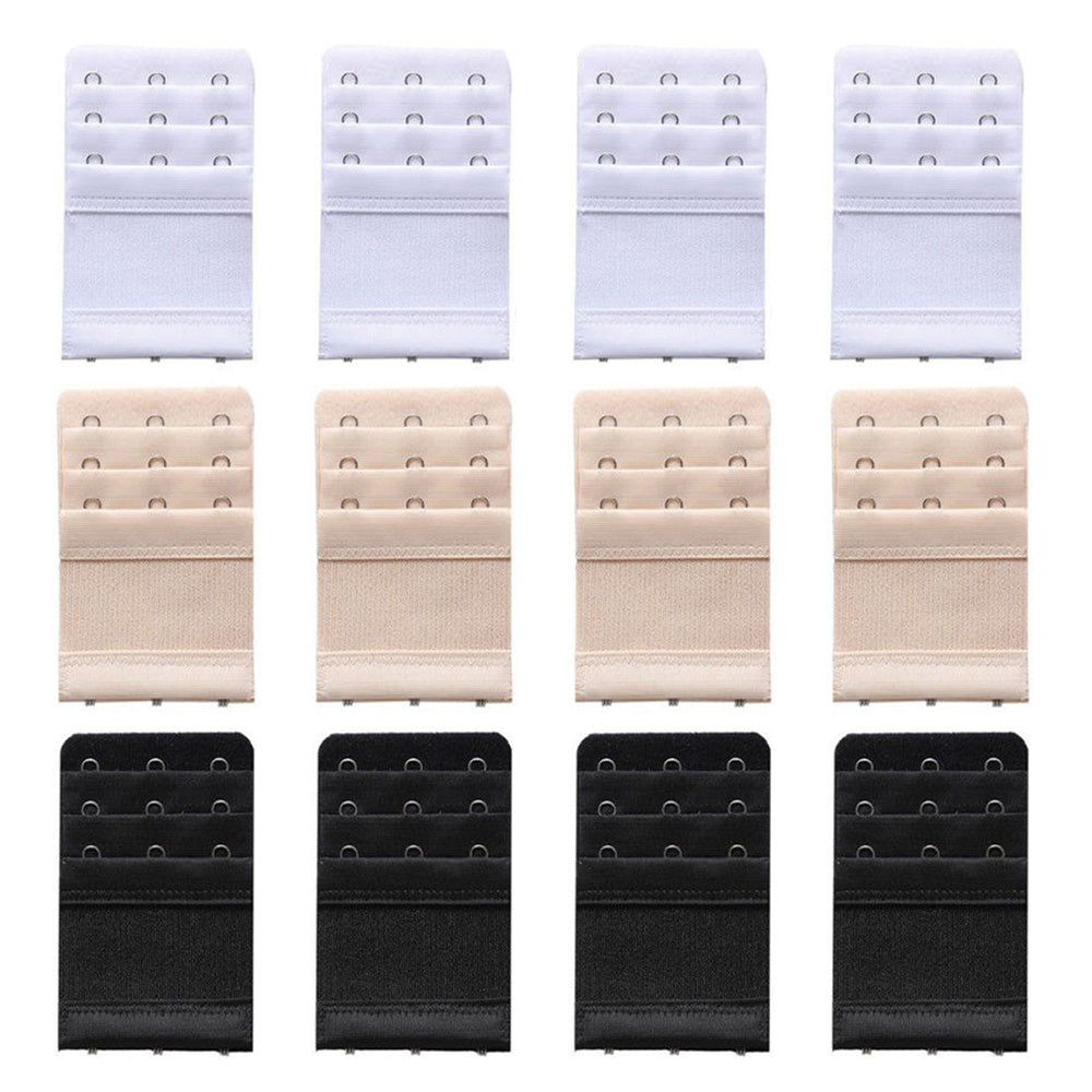 12pcs 3-Hook Bra Strap Extender Set for Women