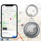 2Pcs For Apple AirTag Case Clear TPU Protective Cover with Key Ring Transparent