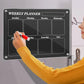 2Pcs 40x30cm Acrylic Magnetic Calendar for Fridge 5 Colorful Markers 1 Cleaning Cloth