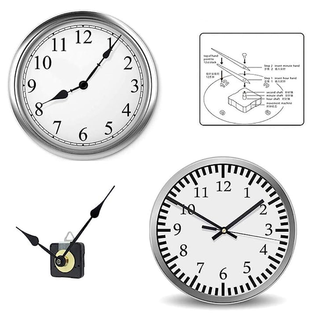 Replacement Quartz Clock Movement Mechanism Motor Metal Hands Fittings