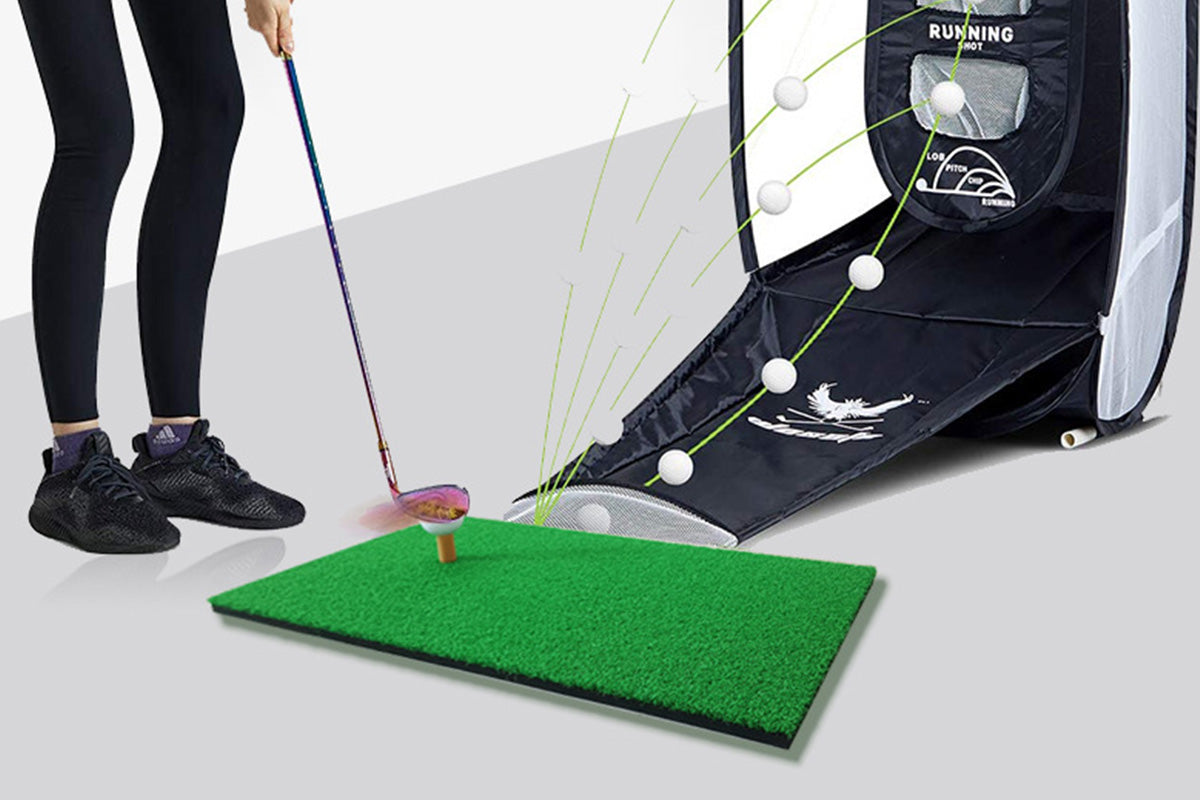 Golf Hitting Mat Portable Driving Range Practice Training Aid 60x30cm