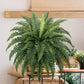 Ferns Artificial Bush Plants Artificial Boston Ferns With 38 Fronds For Outdoors Home Decor