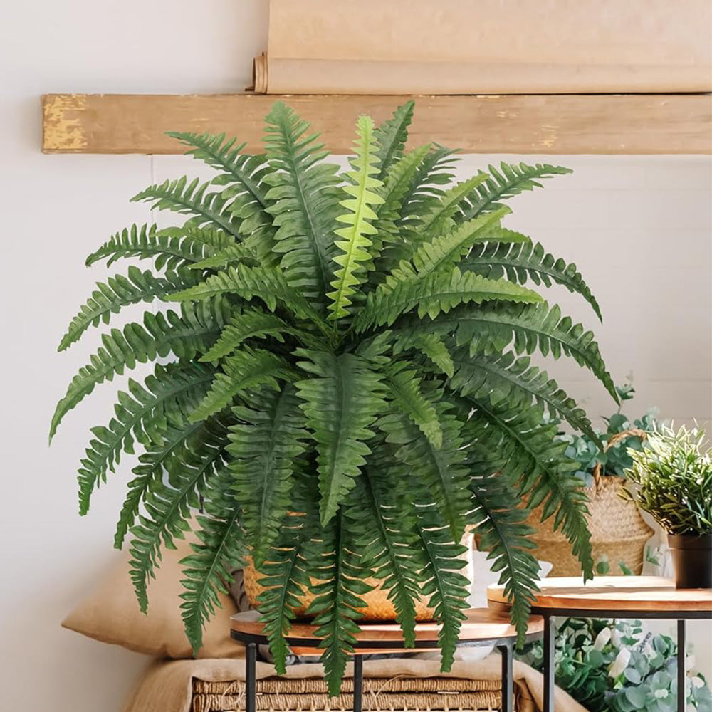Ferns Artificial Bush Plants Artificial Boston Ferns With 38 Fronds For Outdoors Home Decor