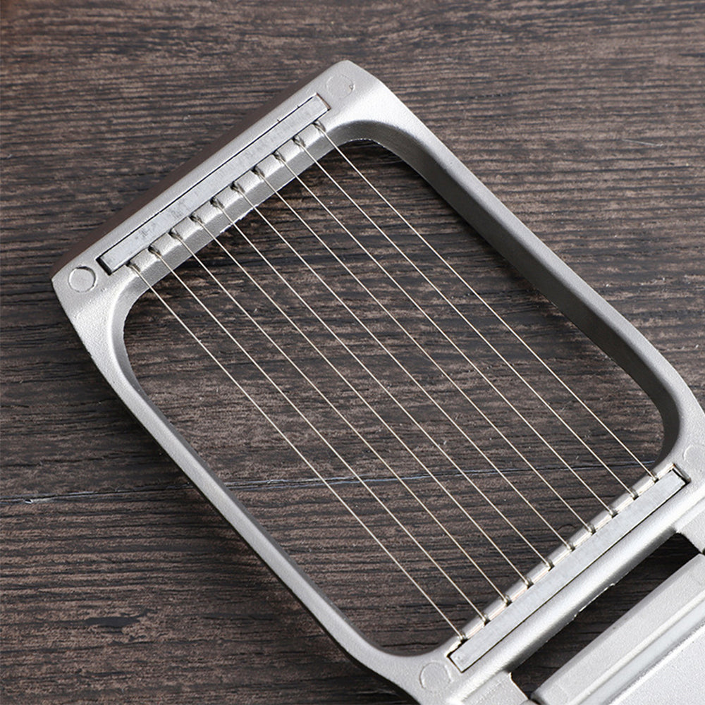 2Pcs Stainless Steel Hard Boiled Egg Slicer