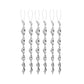 6Pcs Hanging Bird Repellent Reflective Scare Rods Spiral Deterrent Control Device Lot