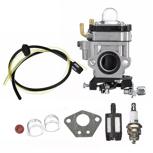 15mm Carburetor for 33cc 43cc 52cc 2-Stroke Brushcutter Whipper Snipper Chopper Trimmer Weed Eater Carb Replacement
