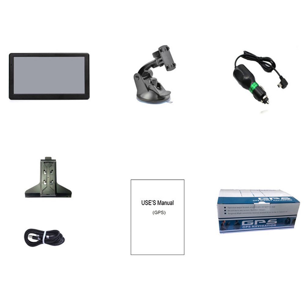 7 Inch Navigation for Car Truck with Voice Guidance and Offline Maps