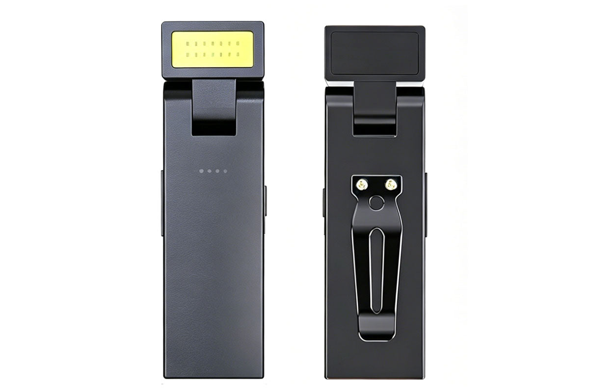 2Pcs Rechargeable COB Work Lights with Magnetic Base Clip Rotatable Flashlight Emergency Lamps