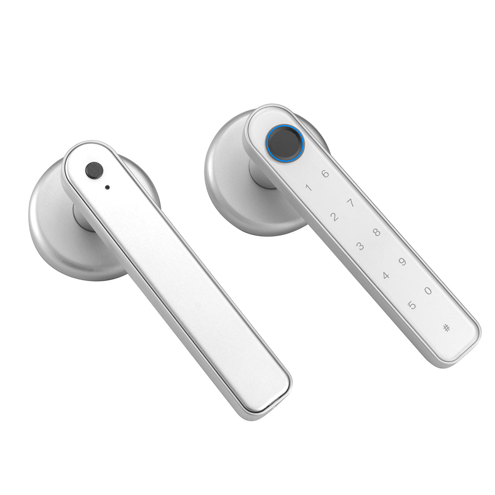 Smart Fingerprint Password Handle Door Lock with Tuya APP