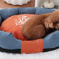 Waterproof Pet Bed Removable Washable Cat Dog Bed for Small and Medium Pets - Blue