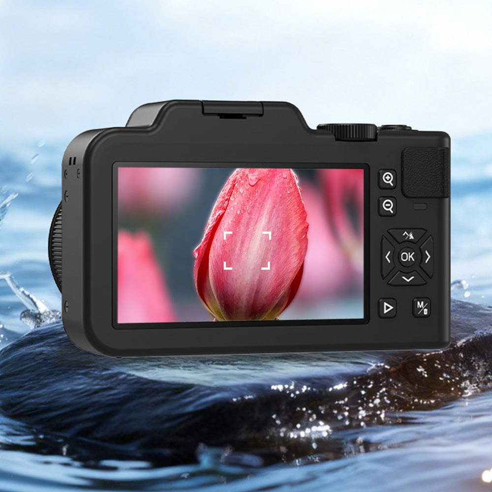 5K Dual Screen Digital Camera 80MP 18X Zoom Autofocus Video Camera