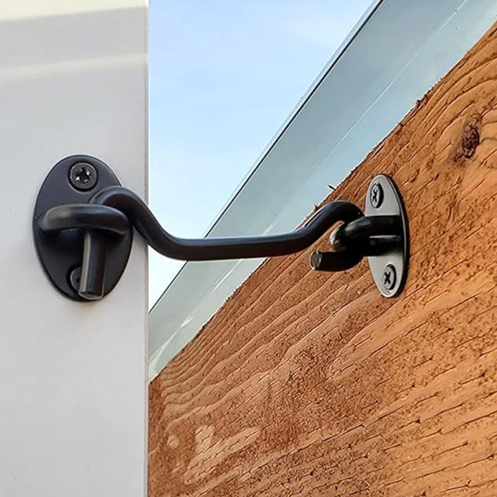 2PCS Stainless Steel Gate Latch Cabin Hook And Eye Latch Lock For Barn Door
