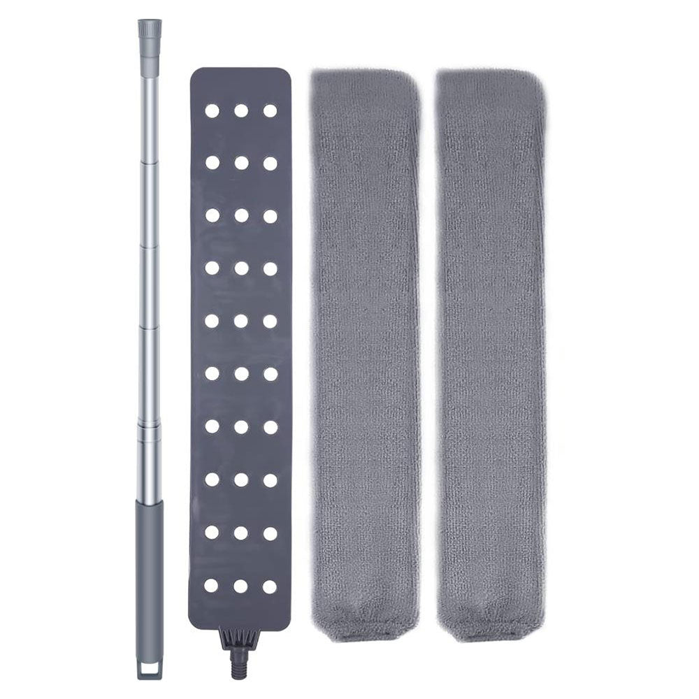 2 Sets 250CM Long Handle Retractable Gap Dust Cleaner Cleaning Tool With Microfiber Dusting Cloths