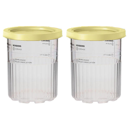 2Pcs Ice Cream Pints Containers And Lids, Compatible With Ninja NC500, NC501 Series