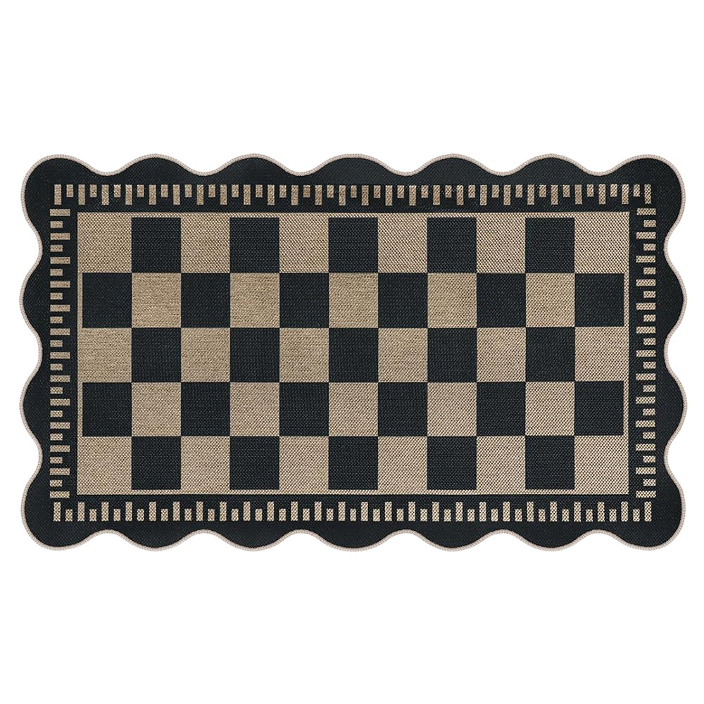 Vintage Low Pile Rug Washable Mat for Living Room Bedroom-Style 1