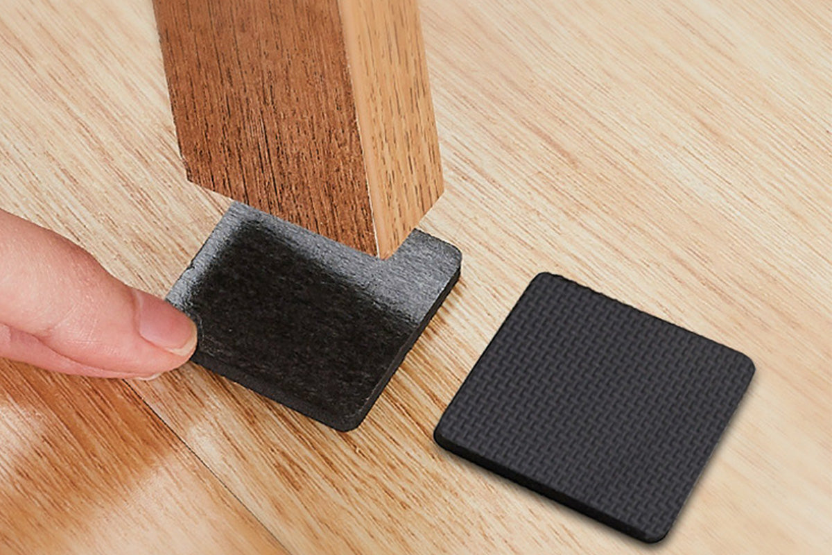 48PCS Chair Leg Pads Non Slip Furniture Floor Protector Self Adhesive