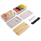 Bento Box 2 Layer Stackable Leak-Proof Japanese Lunch Box with Spoon Fork