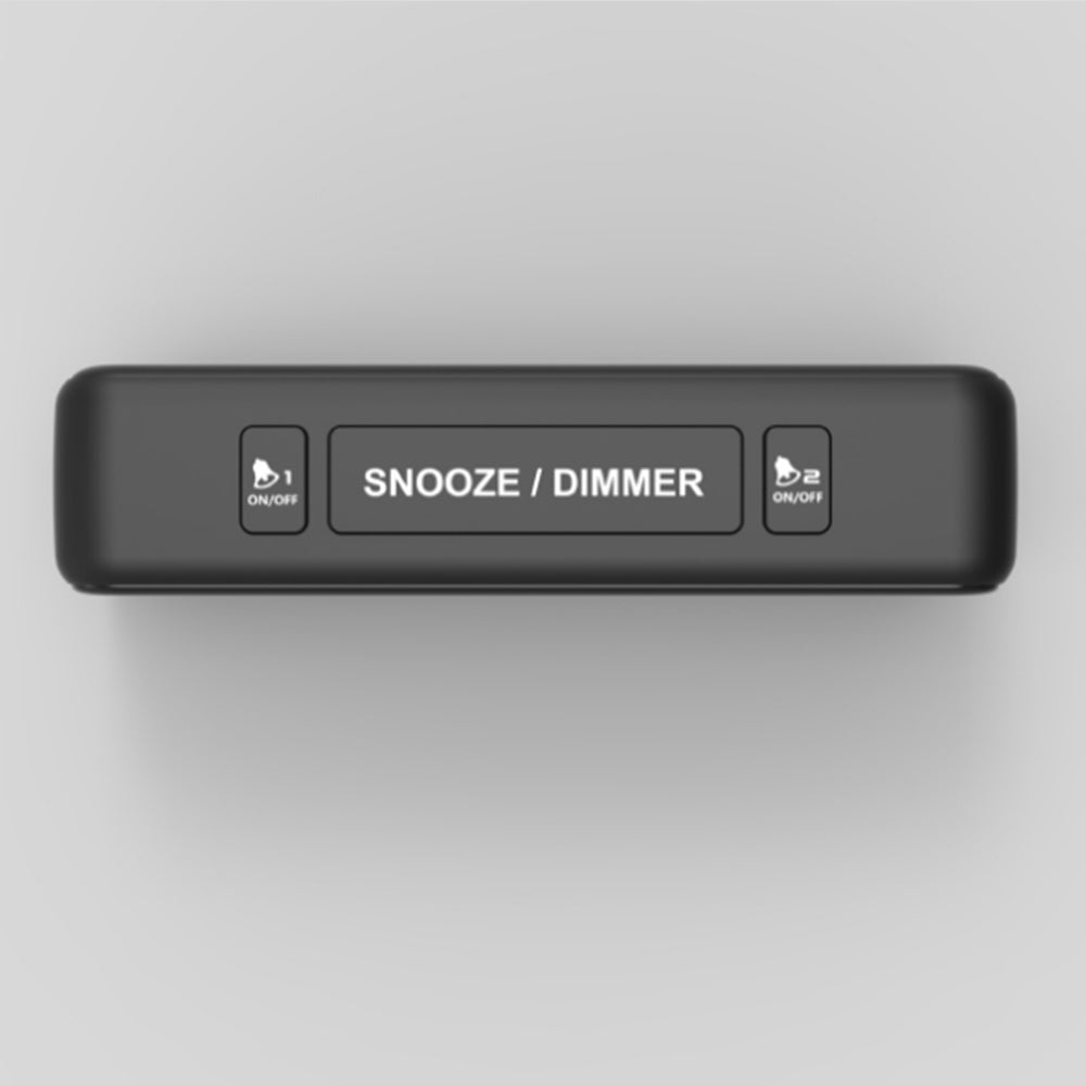 Vibrating Alarm Clock with Extra Bed Shaker for Heavy Sleepers
