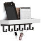 Wall Key Holder with Shelf Wooden Key Rack for Entryway Home