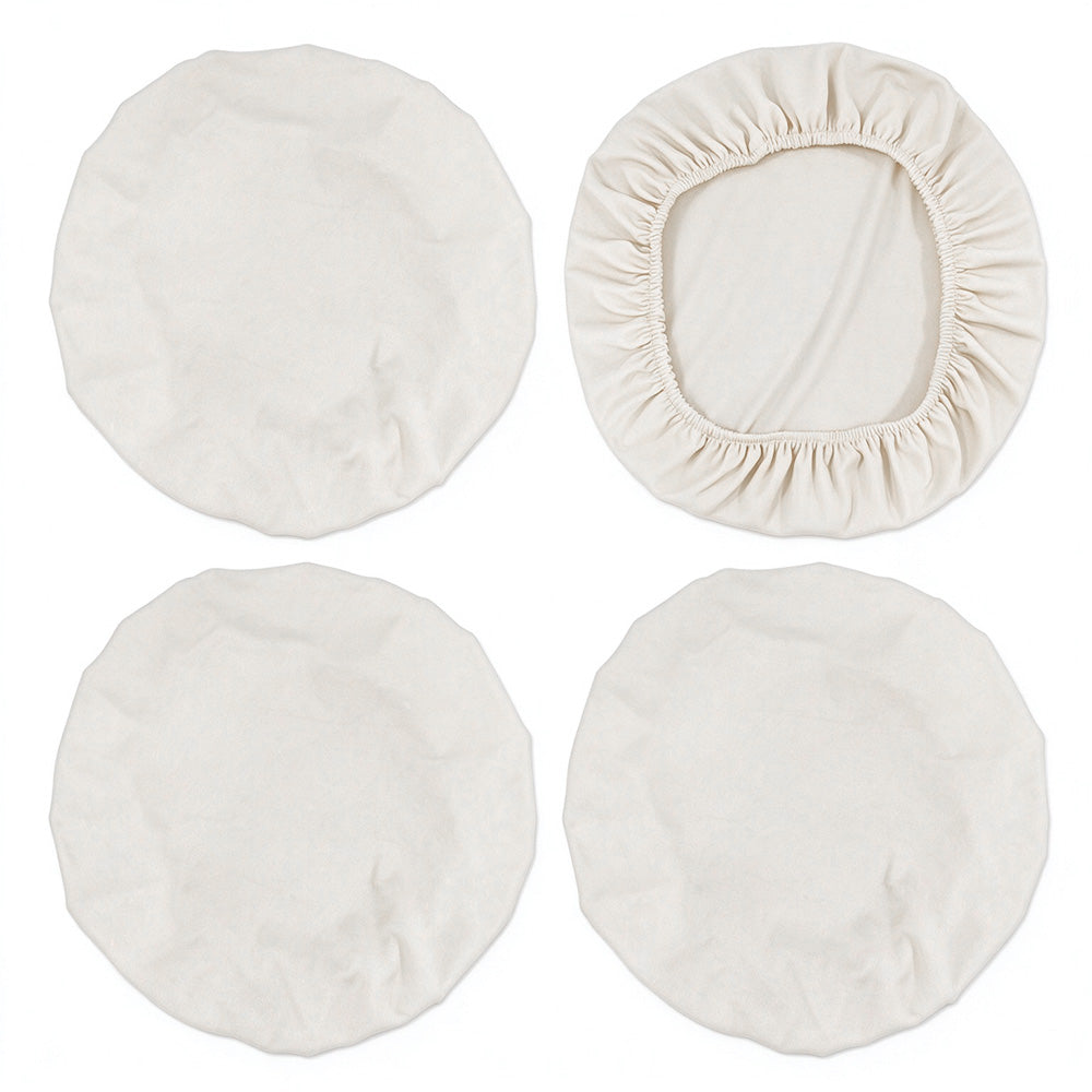 4 Piece Stretch Removable Dining Chair Seat Cushion Slipcovers for Decor