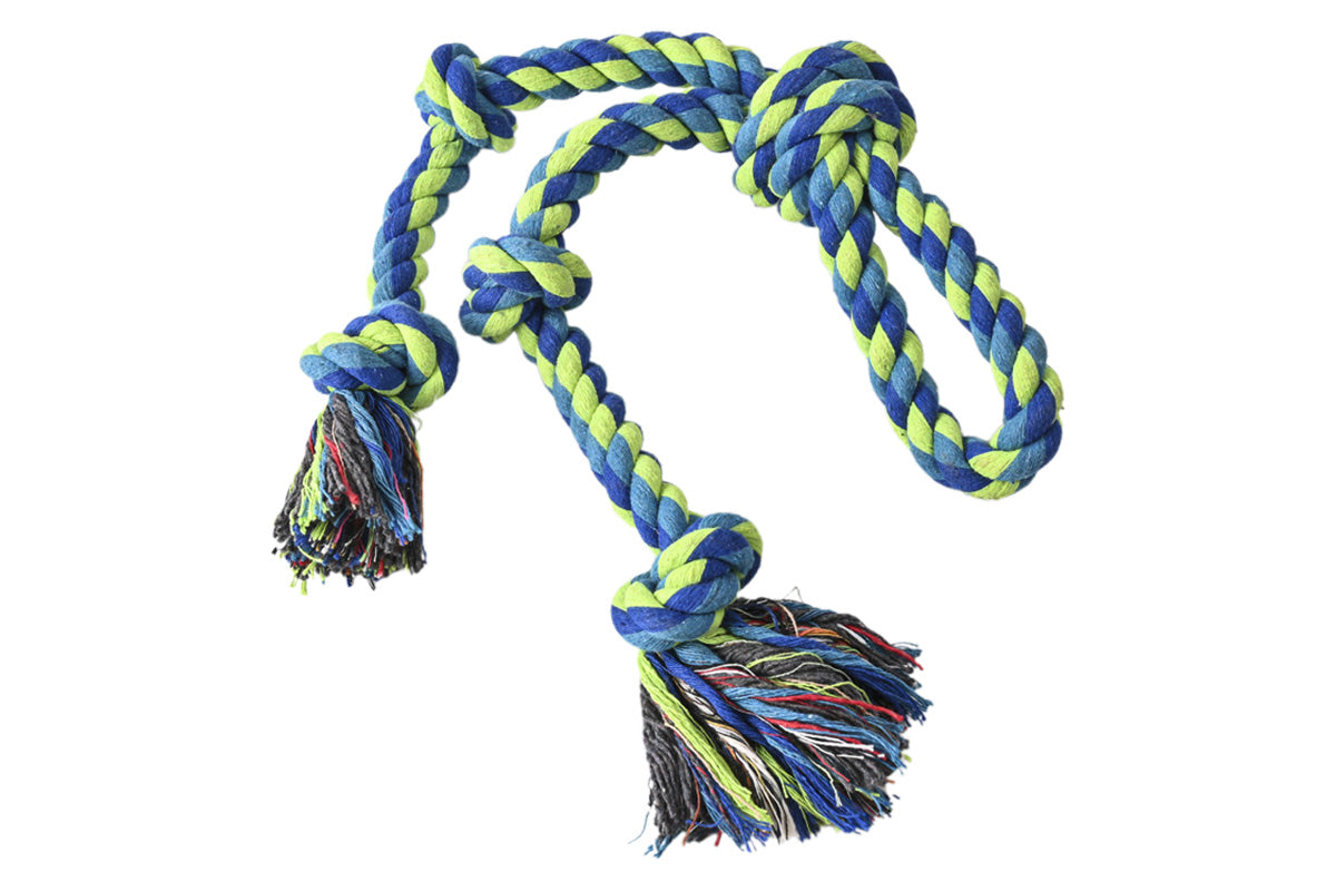 2 Pack Cotton Rope Dog Toys Durable Tug Chew Ropes for Large Breed Dogs