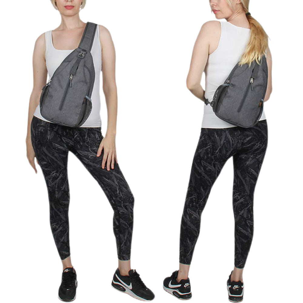 Water-Resistant Crossbody Sling Backpack for Travel and Daily Use